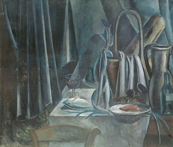 Still Life with Breadbasket, Jug and Wine Glass von Andre Derain