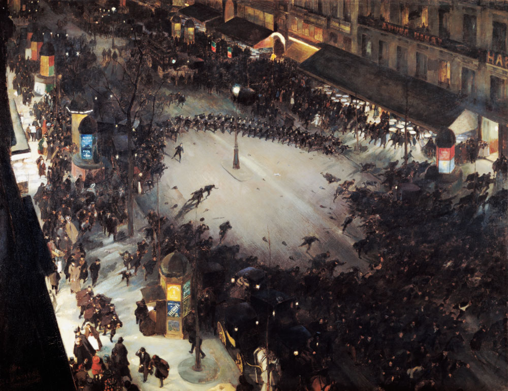 Strassenkampf (La charge) von André Devambez