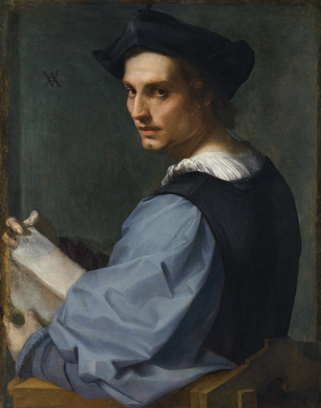 Bildnis eines jungen Mannes von Andrea del Sarto