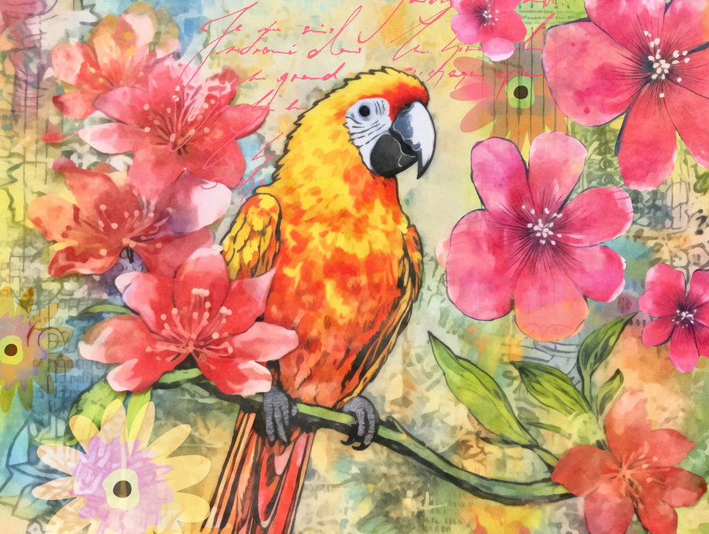 Parrots Fancy Paradise von Andrea Haase