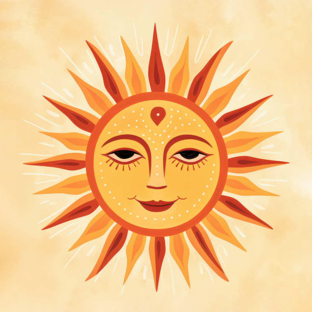 Whimsical Sun Face 2 von Andrea Haase