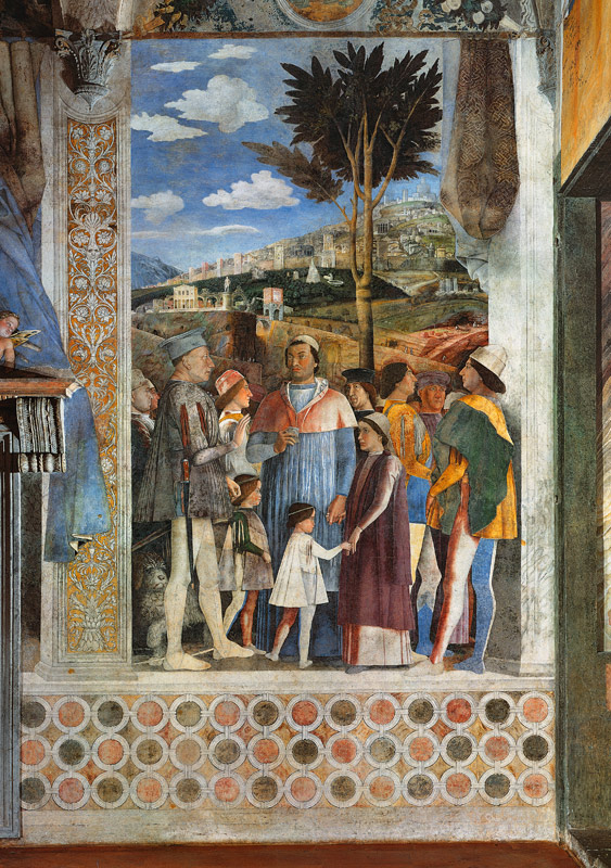 Lodovico Gonzaga u. Sohn von Andrea Mantegna