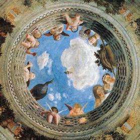 Camera degli Sposi - Ceiling Fresko, Palazzo Ducale, Mantua, Italy (Detail)