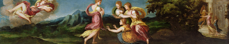 Nymphs in a Landscape von Andrea Schiavone