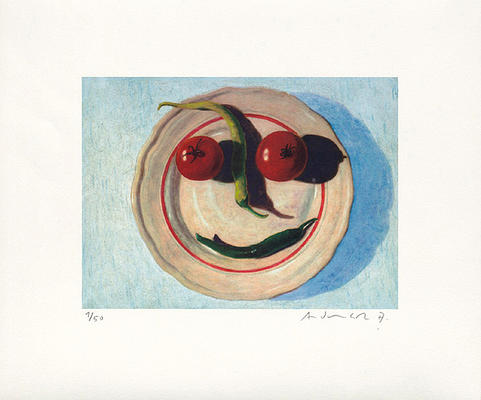 Gemüseteller Hellblau von Andreas Scholz