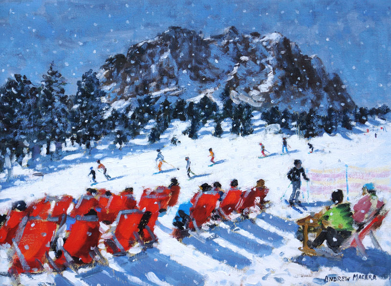 Deckchairs, Valgardena, Italy von Andrew  Macara