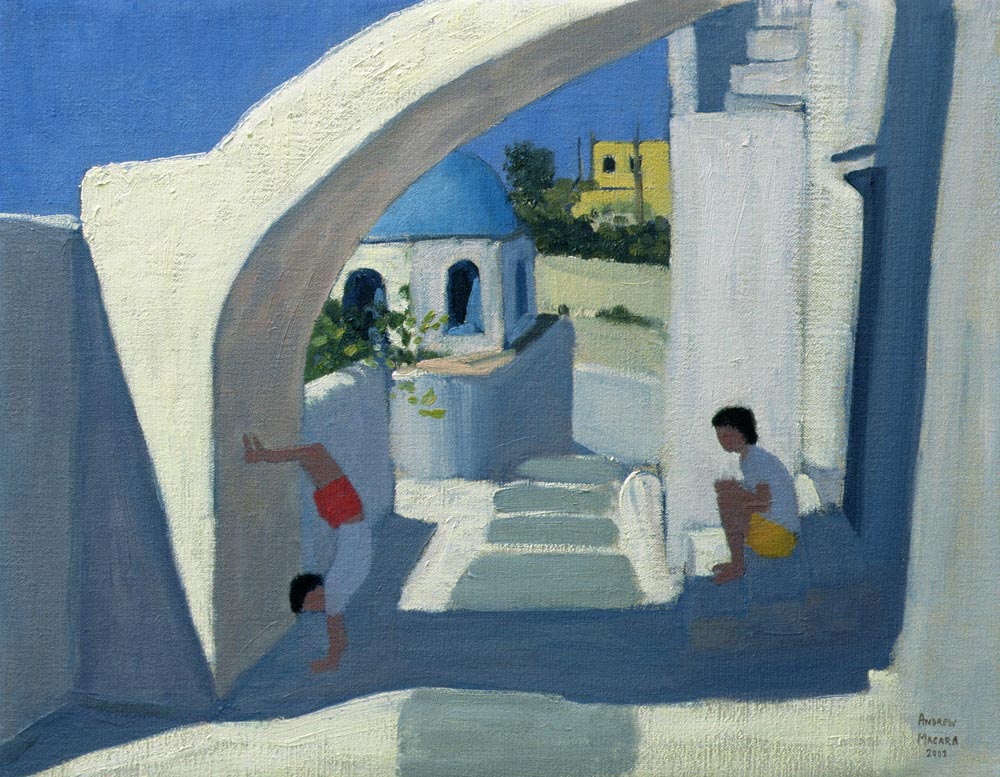 Handstand, Santorini von Andrew  Macara