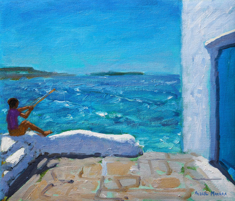 Rough seas,Mykonos von Andrew  Macara