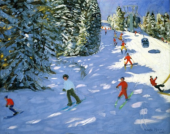 Gondola, Austrian Alps, 2004 (oil on canvas)  von Andrew  Macara