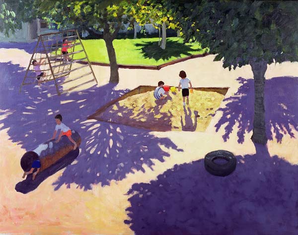 Sandpit, France (oil on canvas)  von Andrew  Macara