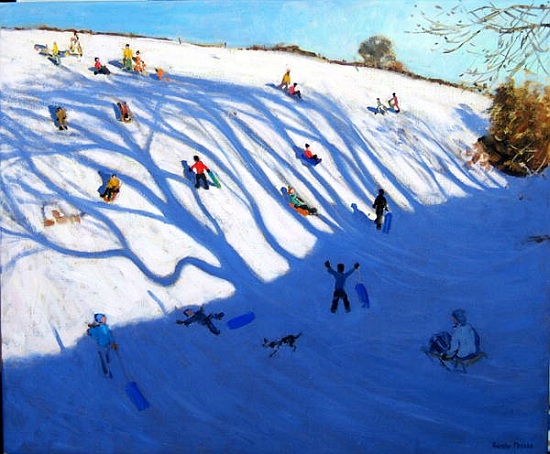 Shadows on a hill, Monyash von Andrew  Macara