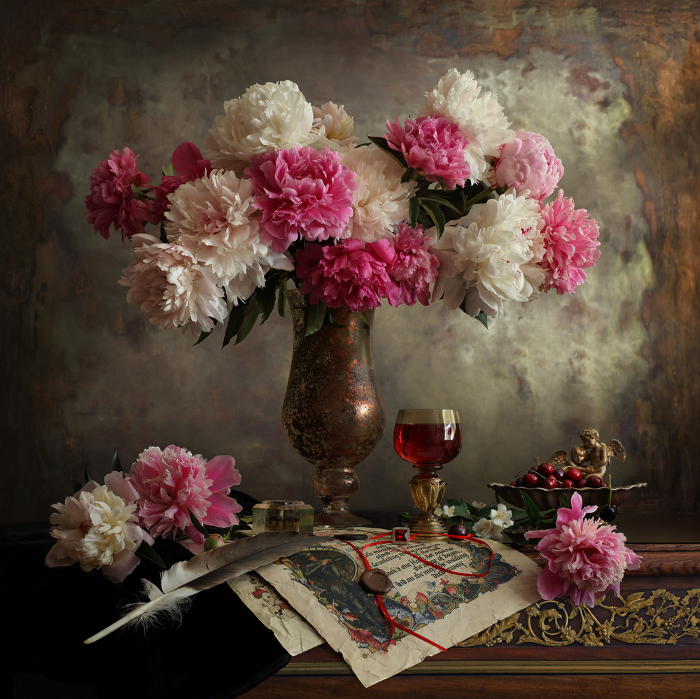 Still life with flowers von Andrey Morozov