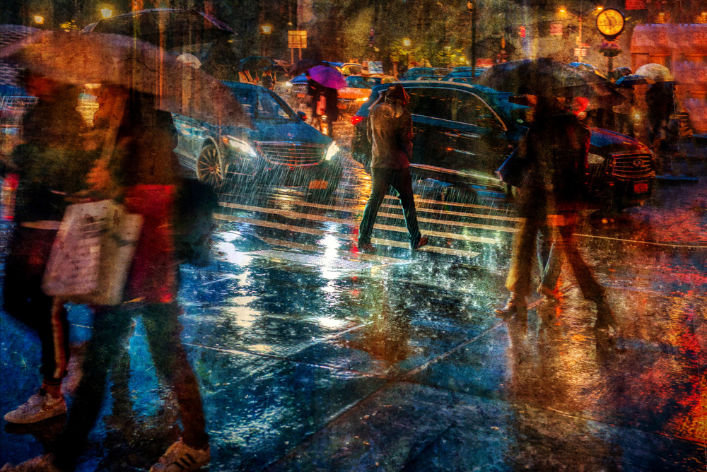 Rain in the city von Anette Ohlendorf