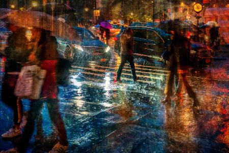Rain in the city
