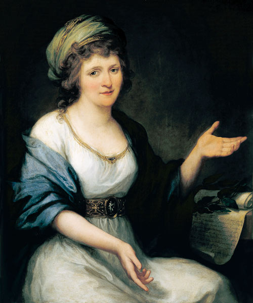 Bildnis Fortunata Sulgher Fantastici als Stegreifvirtuosin von Angelica Kauffmann