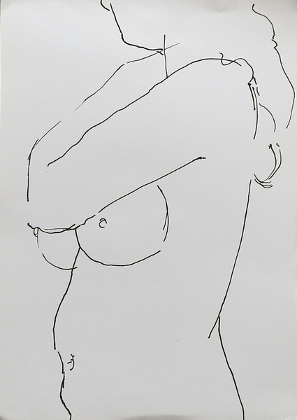 Nude with Folded Arm von Angie Kenber