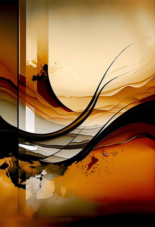 Sand und Erde: Eine Harmonische Kombination. Wandkunst von Anja Frost