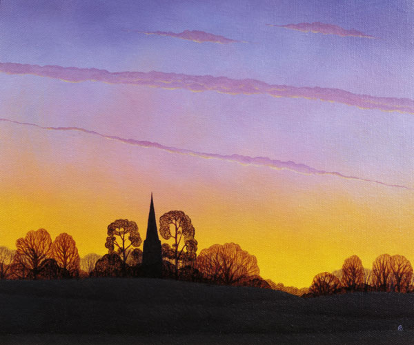 Towards Grandborough, 2004 (oil on canvas)  von Ann  Brain