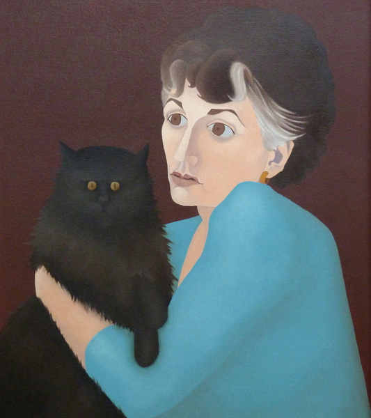 Woman with a Cat von Ann  Brain