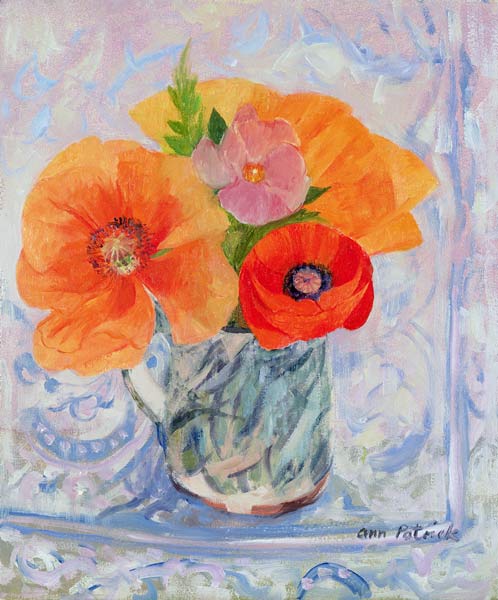 The Red Poppy, 2000 (oil on board)  von Ann  Patrick