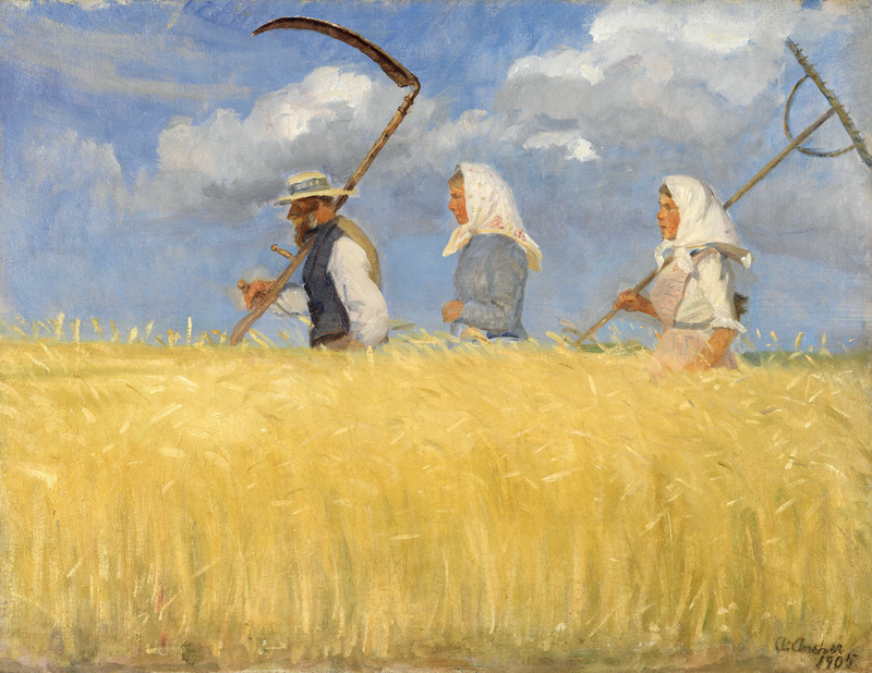 Erntehelfer von Anna Ancher