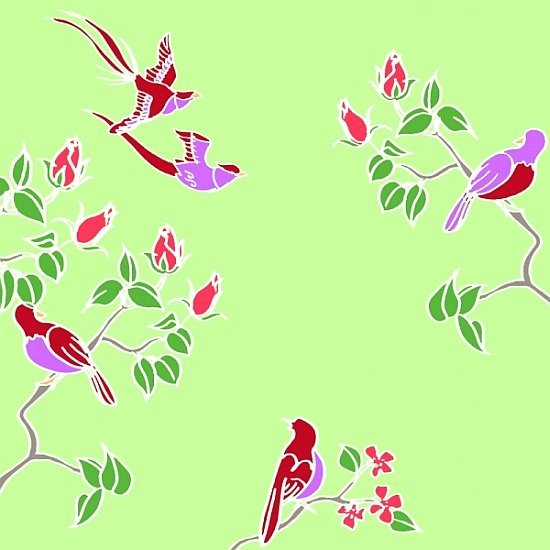 Blossom Birds von Anna  Platts
