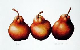Pears, 2000 (w/c on paper)  - Annabel  Barrett