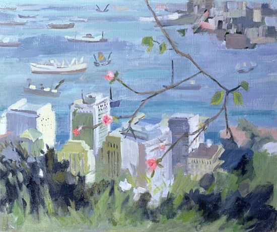Hong Kong (oil on canvas)  von Anne  Durham