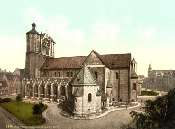 Braunschweig, Dom,  Südseite von Anonym Romanisch