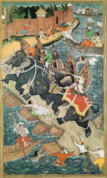 Abu'l Fazi, from the 'Akbarnama', Mughal von Anonymous