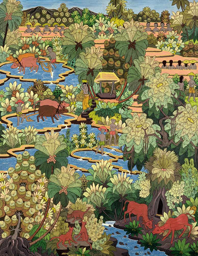 Rice Paddies, Ubud, Bali by Narda von Anonymous