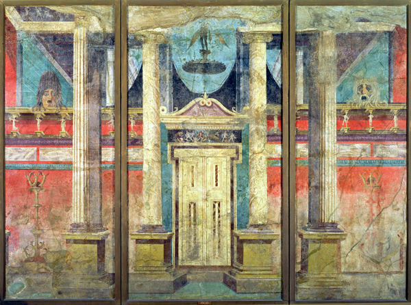 Wall decoration from the villa of P Fannius at Boscoreale, near Pompeii von Anonymous