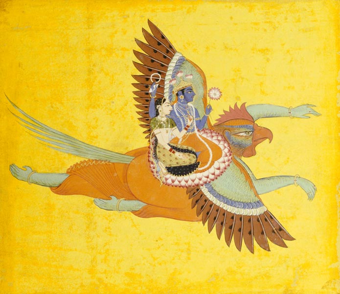 Vishnu And Lakshmi On Garuda Bundi, C.1700 von Anonymous