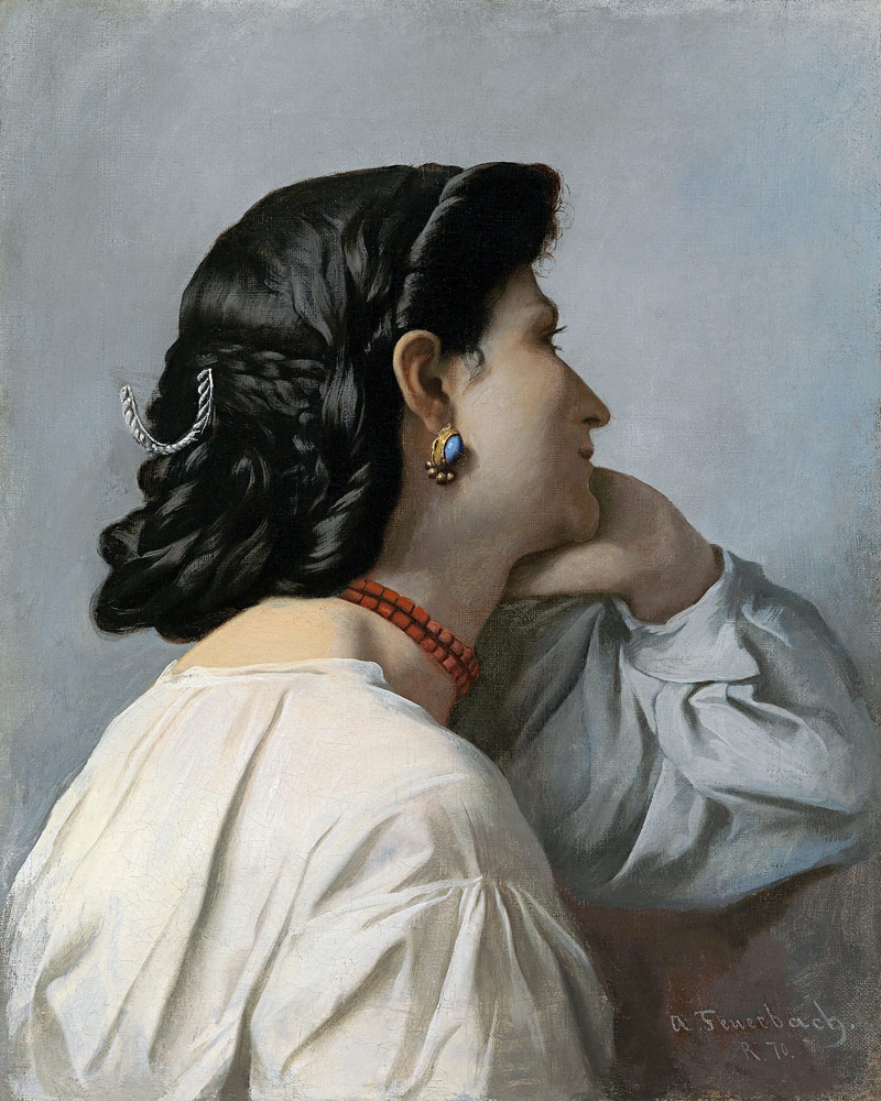 Iphigenie (Studienkopf) von Anselm Feuerbach