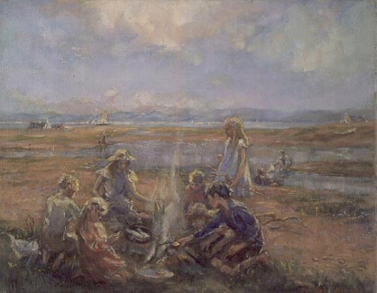 Picnic on the Beach, 1990  von Anthea  Durose