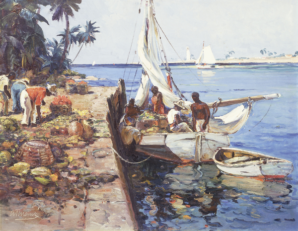 The Landing Pier, Nassau, Bahamas von Anthony Thieme