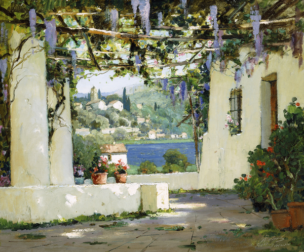Mediterranean Patio von Anthony Thieme
