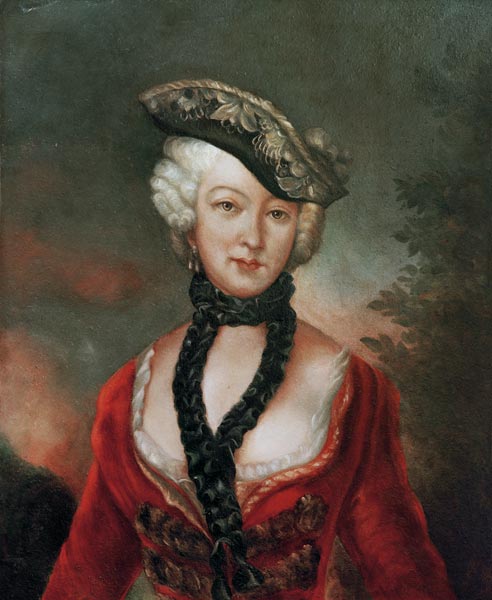 Sophie Marie Gräfin Voss von Antoine Pesne