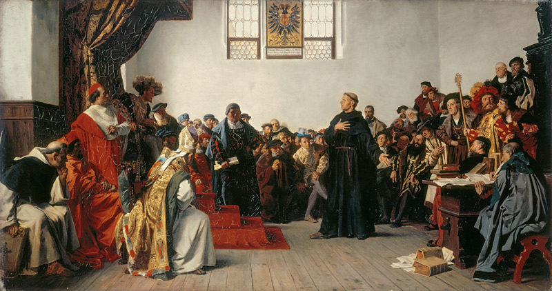 Luther Reichstag Worms von Anton Alexander von Werner