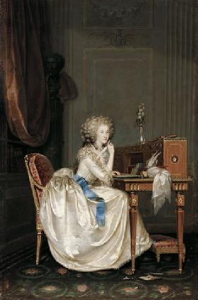 Porträt von Marie-Louise von Savoyen-Carignan (1749-1792), Prinzessin de Lamballe