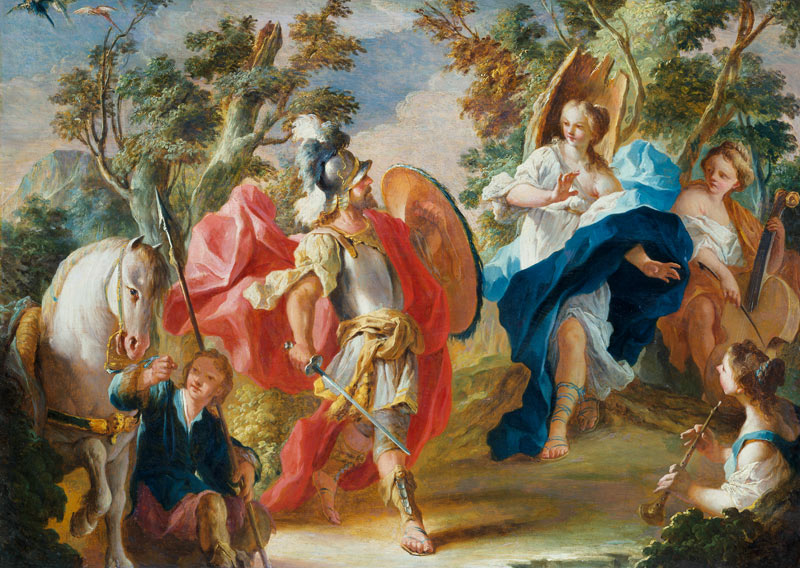 Rinaldo und Armida im Zauberwald von Anton Kern