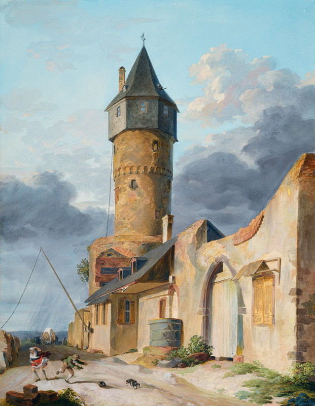 Die Friedberger Warte zu Frankfurt am Main von Anton Radl