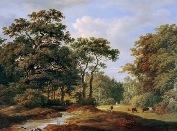 Motiv aus dem Frankfurter Stadtwald von Anton Radl