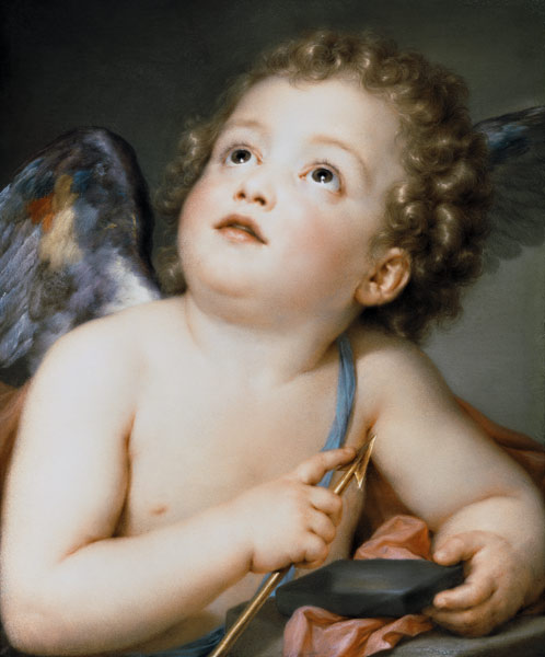 Amor, den Pfeil schärfend. von Anton Raffael Mengs