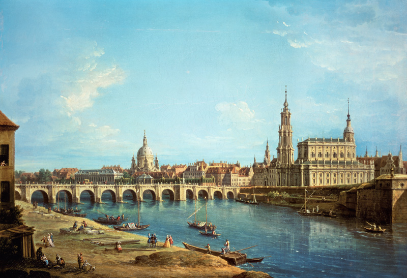 A View of Dresden von Antonio Joli