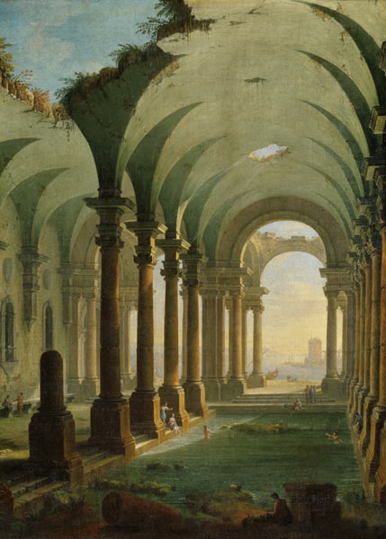 A.Joli, Antike Thermen von Antonio Joli