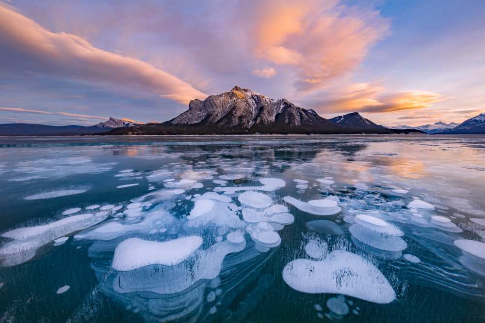 Abraham Lake Sunset von April Xie
