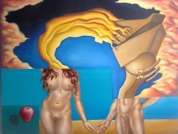 Adán y Eva en la cuna de la humanidad von Arfaxad Pintokrator
