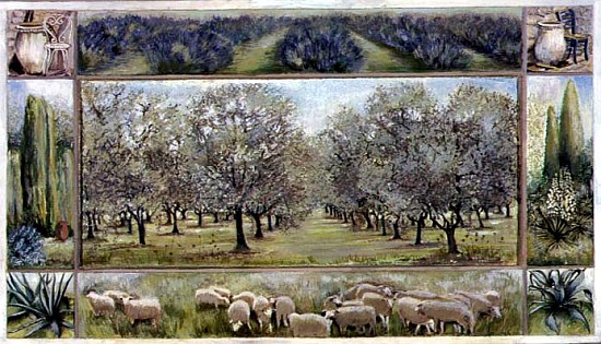 Provence, 1997 (tempera on board)  von Ariel  Luke