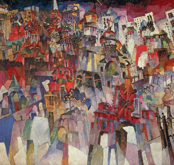 Moscow, 1913 (oil on canvas) von Aristarkh Vasilievic Lentulov